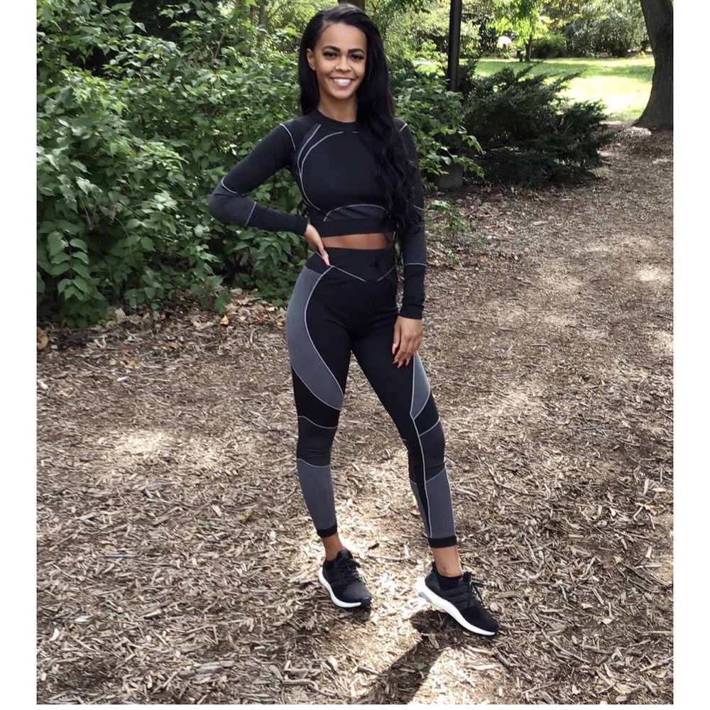 Flex Long Sleeve Crop Top Legging Set